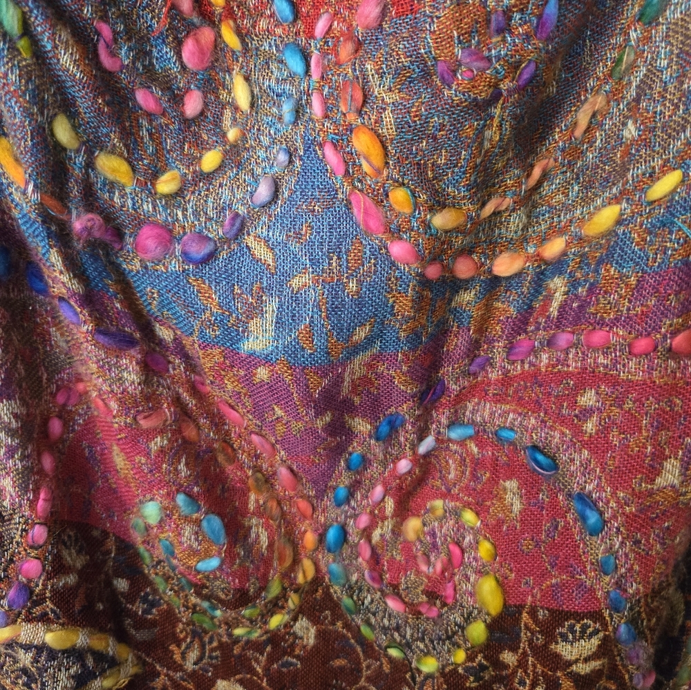 Soft Surroudings Colorful Paisley Sleeveless Vest - Picture 5 of 5
